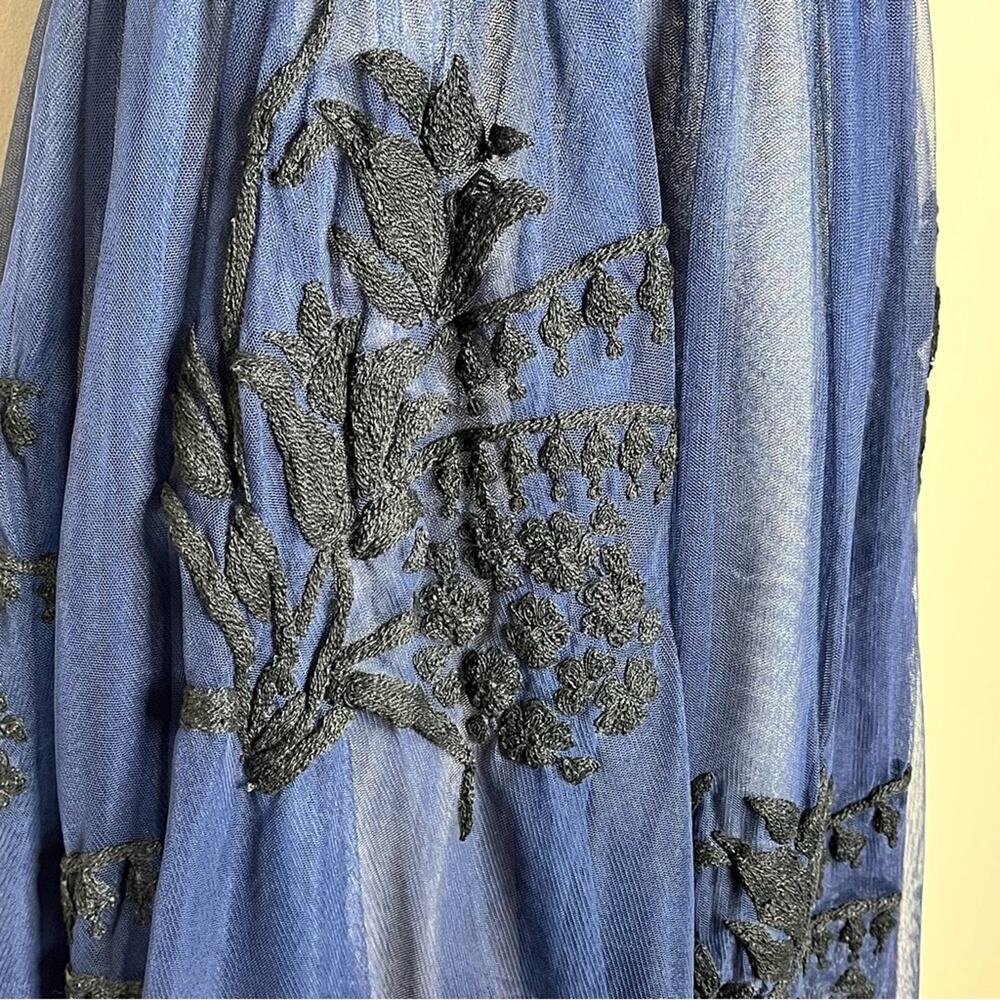 ANTHROPOLOGIE Floreat Belle of the Ball Velvet Tulle Dress Size 6 Party - Picture 4 of 6